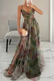 Robe Longue Fleurie Fluide Été Fermeture Réglable Décontracté