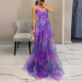 Robe Longue Fleurie Fluide Été Fermeture Réglable Décontracté