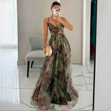 Robe Longue Gardania Motif Floral Fluide Élégante