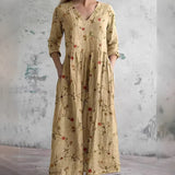 Robe d'Été Chic à Motif Coupe Large et Légère