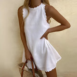 Robe d'Été Streetwear Chic en Tissu Respirant et Léger