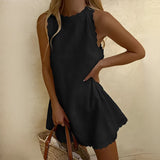 Robe d'Été Streetwear Chic en Tissu Respirant et Léger
