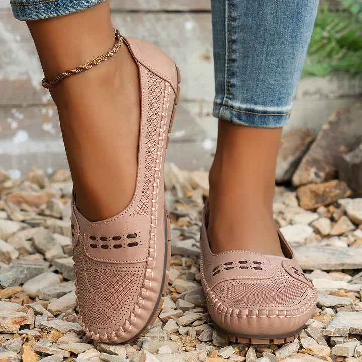 Ballerines Mary Jane Perforées Femme