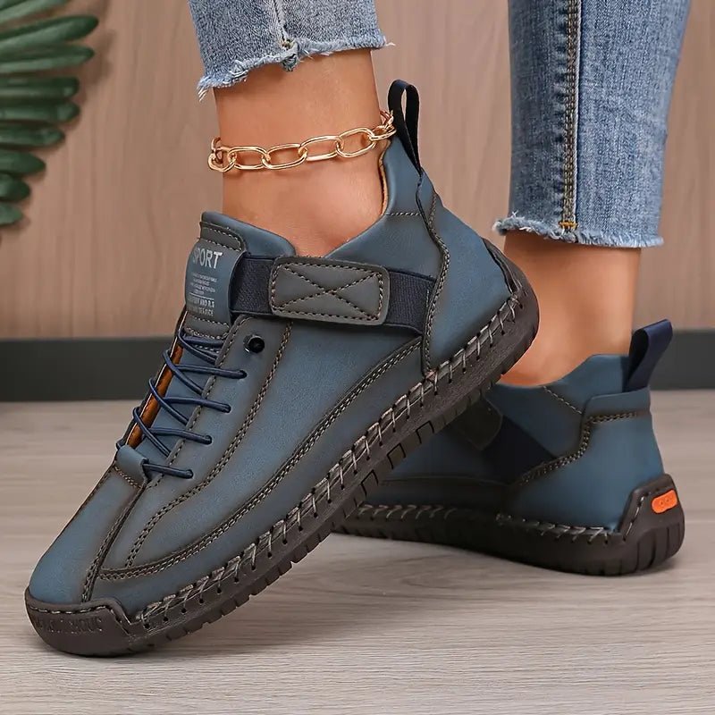 Basket femme en toile beige style mocassin