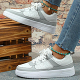 Baskets Femme à Imprimés Tendance et Semelle Confort