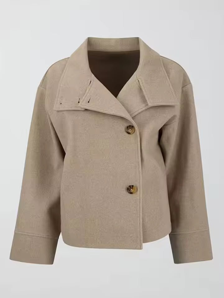 Blazer double boutonnage femme coupe ajustée courte