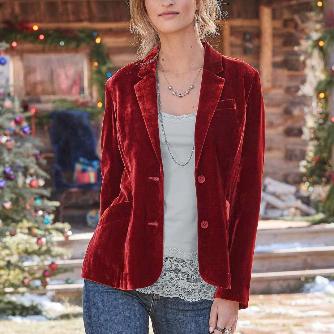 Blazer Velours Femme Vintage