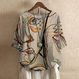 Blouse Fleurie Femme Coupe Ample Motif Vintage