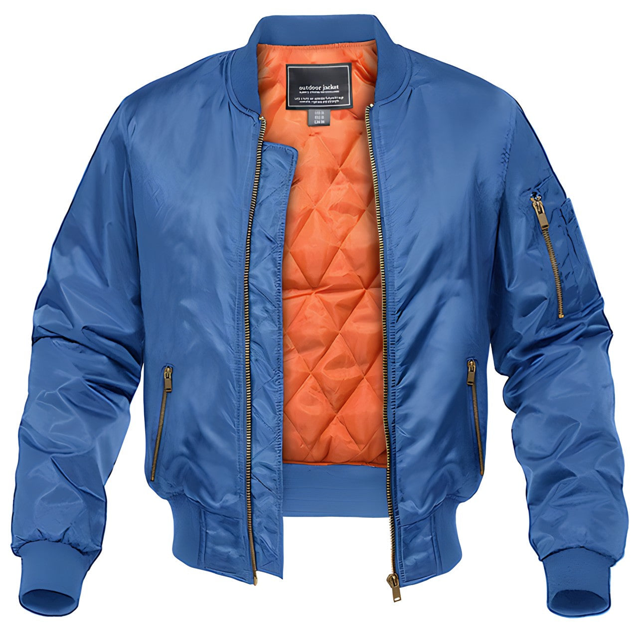 Bomber aviateur homme à col côtelé et doublure chaude