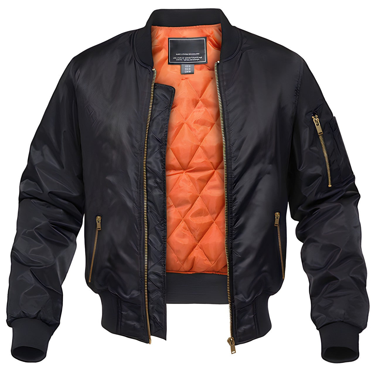 Bomber aviateur homme à col côtelé et doublure chaude