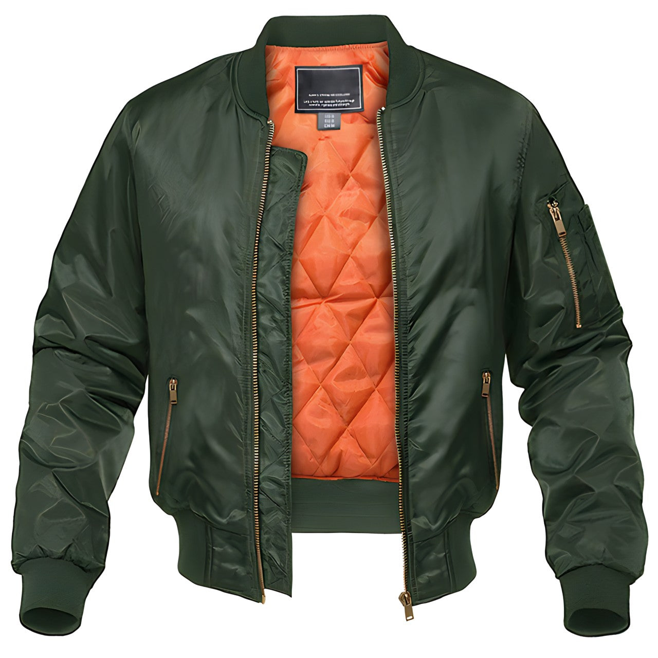 Bomber aviateur homme à col côtelé et doublure chaude