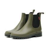 Bottines Chelsea Imperméables Femme - Vert Militaire