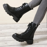 Bottines Militaires Femme à Lacets