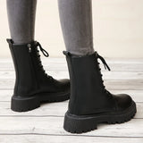 Bottines Militaires Femme à Lacets