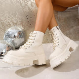Bottines Plateforme Talon Épais Femme