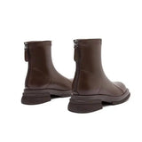 Bottines Talon Bloc Femme Plateforme Zip Dos