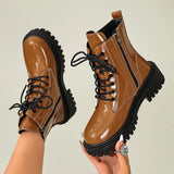 Bottines femme talon carré semelle crantée