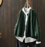 Cardigan oversize femme gilet long à poches en maille