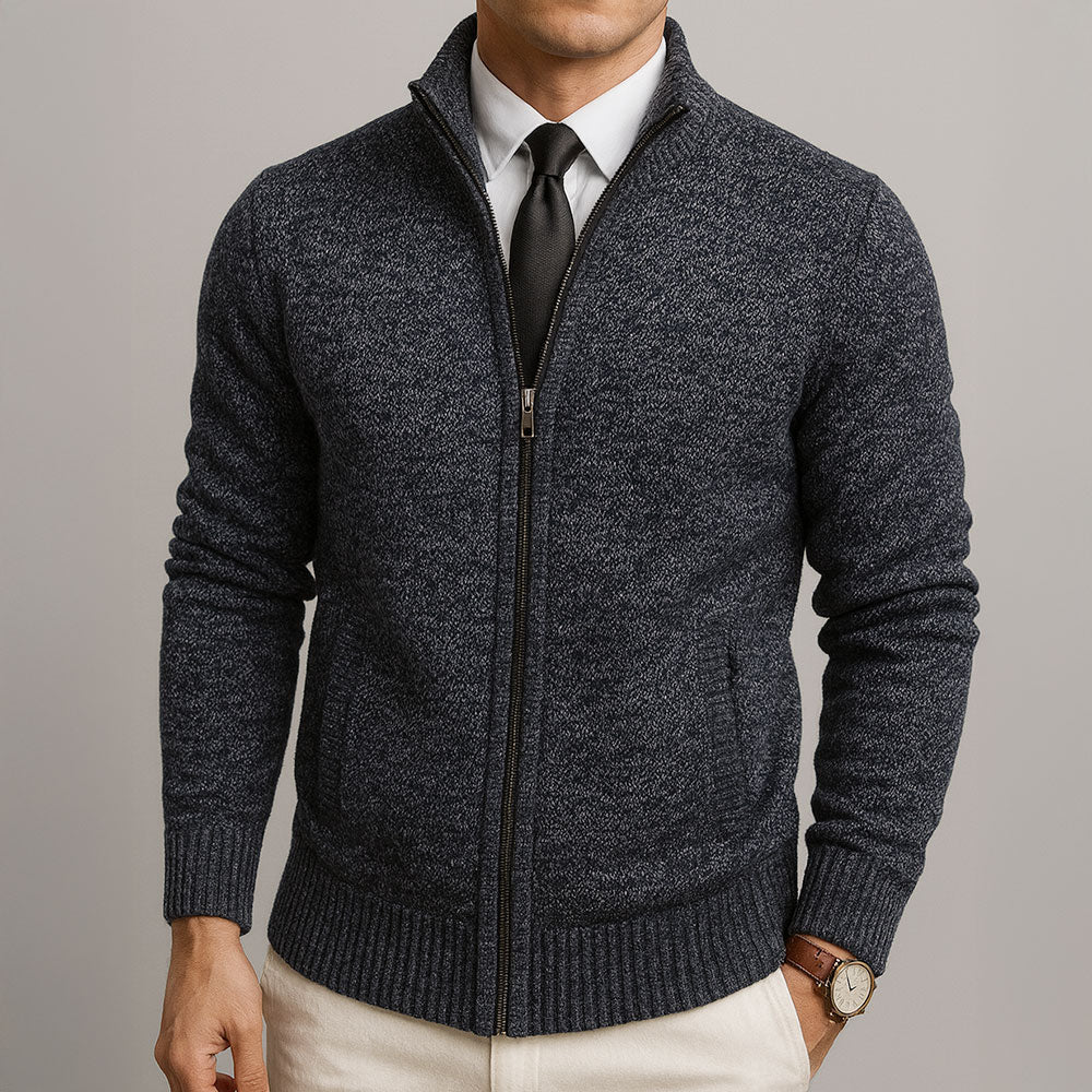 Cardigan sur mesure homme en laine et coton