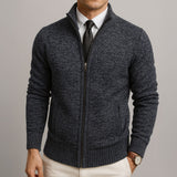 Cardigan sur mesure homme en laine et coton