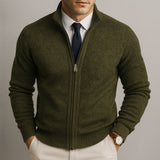 Cardigan sur mesure homme en laine et coton