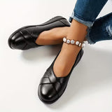 Chaussures de marche orthopédiques femme confort semelle flexible - Noir