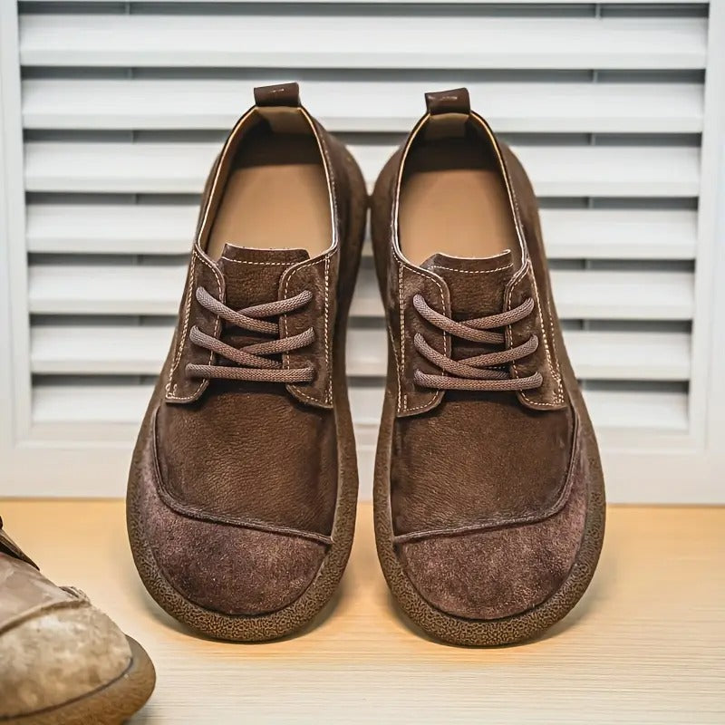 Chaussures Homme en Cuir à Lacets - Marron