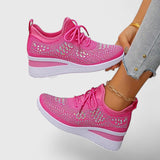 Chaussures orthopédiques femme confort compensées - Rose 2