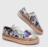 Chaussures orthopédiques mocassins confort antidérapantes - Blue Flora