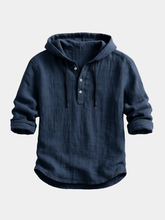 Chemise à capuche en lin léger