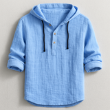 Chemise à capuche en lin léger