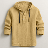 Chemise à capuche en lin léger