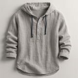 Chemise à capuche en lin léger