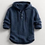 Chemise à capuche en lin léger