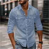 Chemise en Denim Slim Homme
