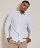 Chemise homme stretch regular fit manches longues smart casual