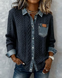 Chemise manches longues femme coupe ajustée
