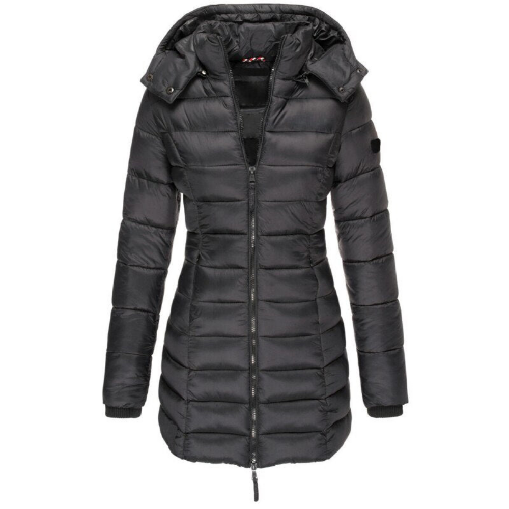 Doudoune à capuche femme zippée