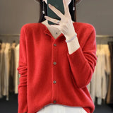 Gilet boutonné femme cardigan doux