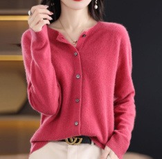 Gilet boutonné femme cardigan doux