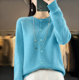 Gilet boutonné femme cardigan doux
