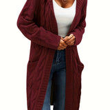 Gilet en maille sans col pour femme