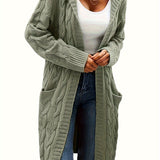 Gilet en maille sans col pour femme