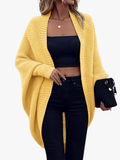 Gilet Femme Oversize Col Ouvert Maille Tricotée