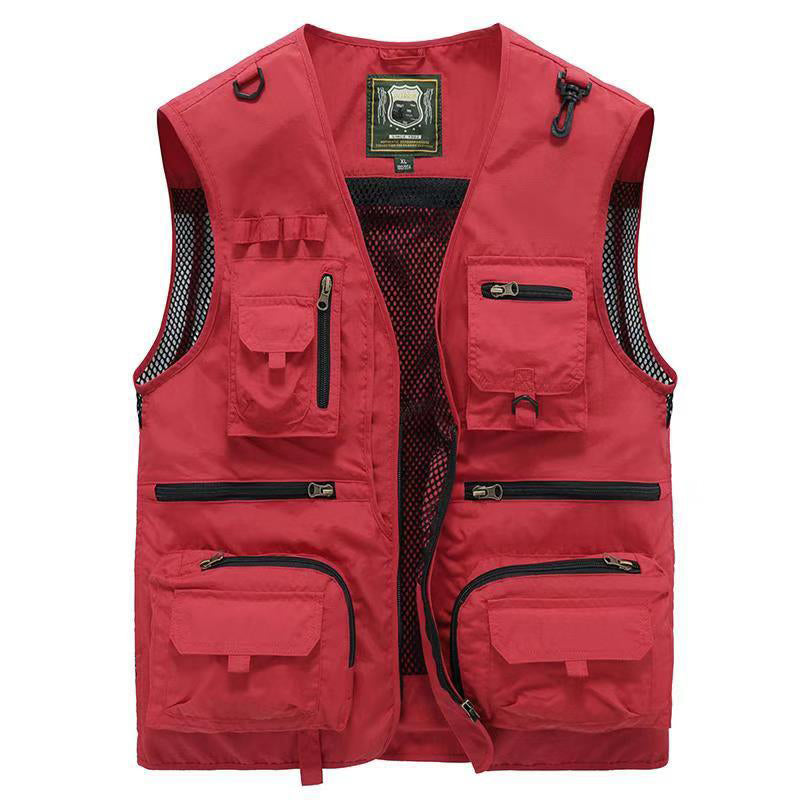 Gilet léger sans manches multi-poches homme pour randonnée