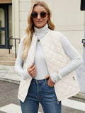 Gilet matelassé sans manches femme coupe ajustée
