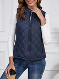 Gilet matelassé sans manches femme coupe ajustée