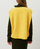 Gilet sans manches boutonné en laine femme