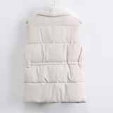 Gilet sans manches femme doudoune col tailleur