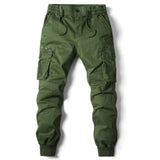 Jogger cargo homme poches zippées ceinture élastique - Vert